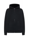 Balenciaga Black Flipped Uni Regular Fit Zip-up Hoodie