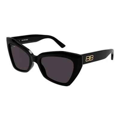 Balenciaga Black Frame Grey Lens Sunglasses For Women