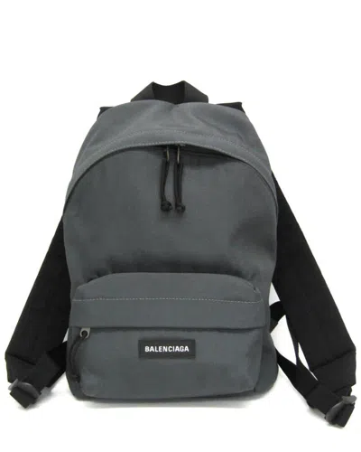 Pre-owned Balenciaga Black, Gray Nylon Backpack (authentic Pre-loved)