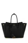 Balenciaga Women Black Leather Mini Carry All Hampton Shopping Bag In Black