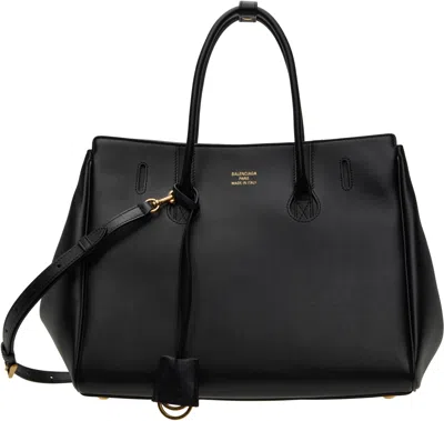 Balenciaga Black Hampton Small Carry All Bag In 1000 Black