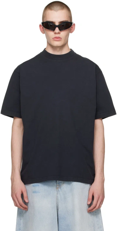 Balenciaga Black Hand-drawn T-shirt