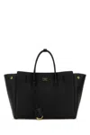 Balenciaga Women Black Leather Mini Carry All Hampton Shopping Bag In Black