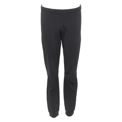 Pre-owned Balenciaga Black Hidden Drawstring Knee Darts Cropped Jogger Pants