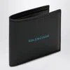 Balenciaga Black Horizontal Wallet With Logo