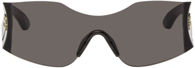 Balenciaga Black Hourglass Mask Sunglasses