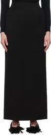 Balenciaga Velvet Maxi Skirt In 1000 Black