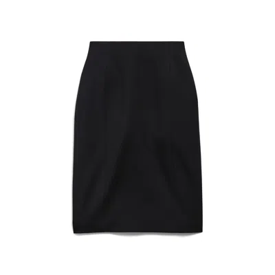 Balenciaga Black Hourglass Midi Skirt