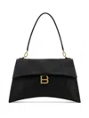 Balenciaga Top Handle Shoulder Bags With Gold-tone Hardware In Black