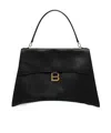 Balenciaga Top Handle Shoulder Bags With Gold-tone Hardware In Black