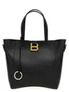 Balenciaga Black Leather Small Hourglass Handbag In Black