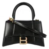 Balenciaga Hourglass Small Leather Top Handle Shoulder Bag