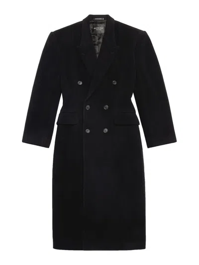 BALENCIAGA ABRIGO MIDI - NEGRO