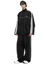 Balenciaga Black Tracksuit Jacket In Technical Fabric In Black