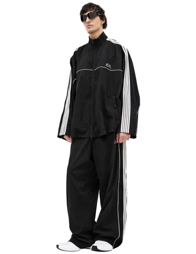 BALENCIAGA BLACK JACKET WITH STRIPES