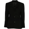 Balenciaga Single-breasted Hourglass Jacket In Black