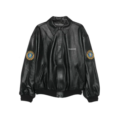 BALENCIAGA BALENCIAGA BLACK JACKETS - BOMBER JACKETS MEN