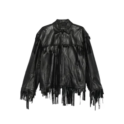 Balenciaga Black Jackets - Leather Jackets Women