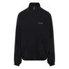 Balenciaga Oversized Windbreaker Jacket In Black