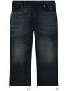 Balenciaga Women's Black Jean Capri Pants