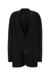 BALENCIAGA BLACK JERSEY OVERSIZE BLAZER