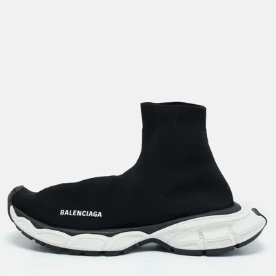 Pre-owned Balenciaga Black Knit Fabric 3xl Sock Sneakers Size 40