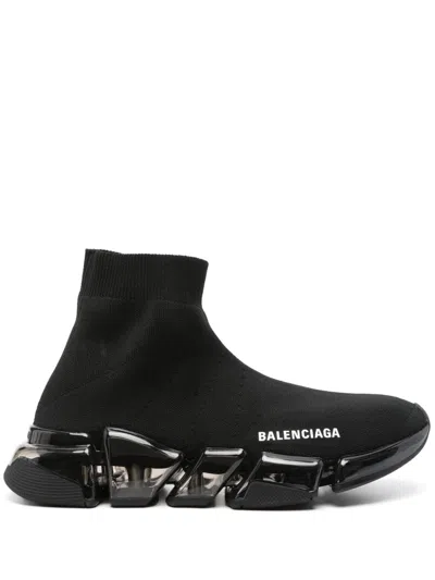 Balenciaga Black Knit Sock-style Sneakers