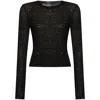 Balenciaga Sequinned Top In Black