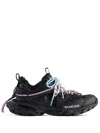 Balenciaga Women Black Mesh And Rubber Track Trail Laces Sneakers In Black