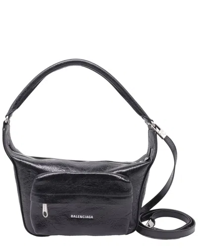 Balenciaga Black Lamb Leather Medium Raver Shoulder Bag (authentic Pre-loved) In Brown