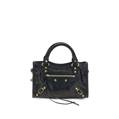 Balenciaga Black Lamb Ovis Aries Aries Shoulder Bag