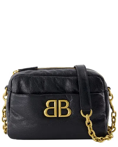 Balenciaga Black Lambskin Monaco Camera Xs Crossbody, Never Carried (authentic  Pre-loved)