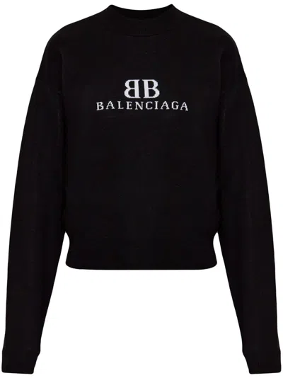 BALENCIAGA BALENCIAGA BLACK LANA SWEATERS