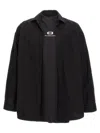 Balenciaga Cotton Distressed Overshirt In Black