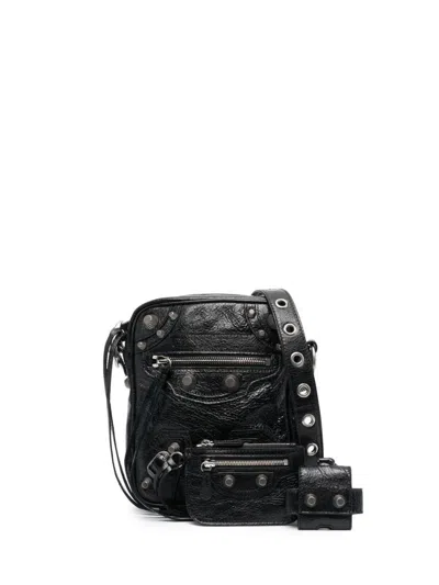 BALENCIAGA BLACK LE CAGOLE CROSSBODY BAG