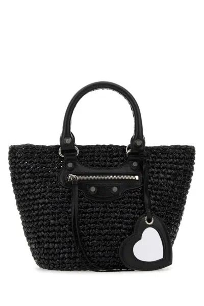Balenciaga Large Le Cagole Basket Bag In Black
