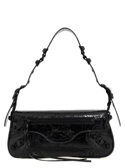 BALENCIAGA WOMEN BLACK LE CAGOLE S SHOULDER BAG, ONESIZE LUXURY SHOULDER BAGS FOR WOMEN DARVEYS