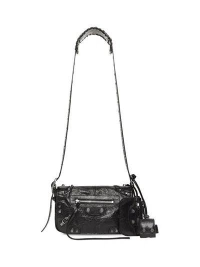 BALENCIAGA BLACK LE CAGOLE XS CROSSBODY BAG