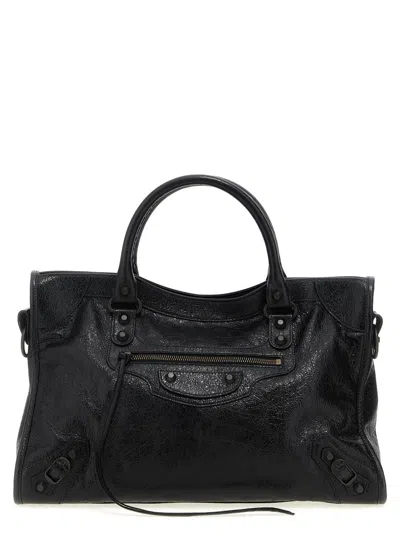 Balenciaga Black Le Citi Medium Satchel