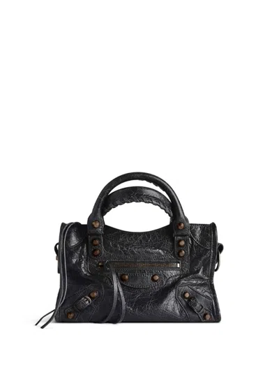 Balenciaga Black Le City Arena Satchel