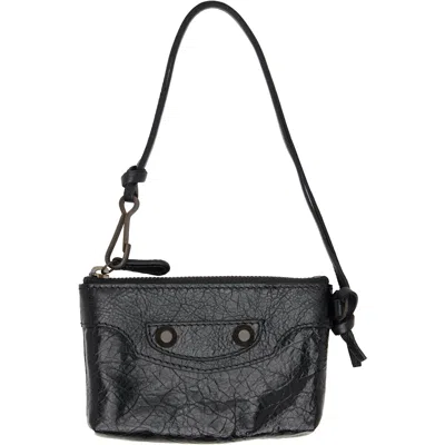 Balenciaga Black 'le City' Coin Pouch Wallet In 1000 Black