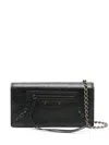 Balenciaga Le City Wallet On Chain Bags In Black