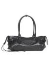 Balenciaga Women Le City East West Shoulder Bag In Black