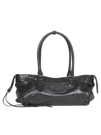 Balenciaga Black Le City East-west Shoulder Bag