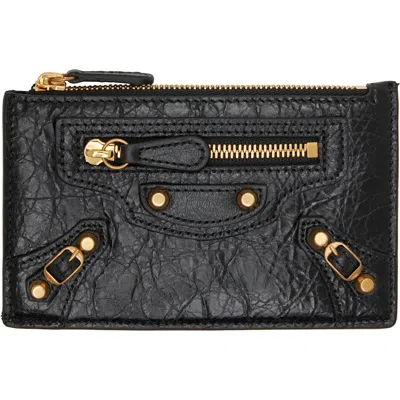 Balenciaga Black 'le City' Long Coin Card Holder In 1000 Black