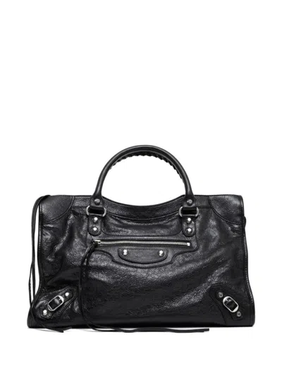 Balenciaga Black Le City Medium Satchel Bag