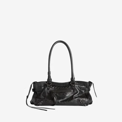 BALENCIAGA BLACK LE CITY SHOULDER BAG