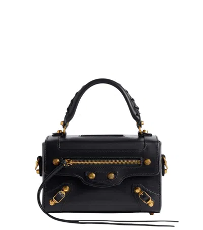 Balenciaga Black Le City Sleek Box Mini Satchel