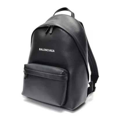 Pre-owned Balenciaga Black Leather Backpack ()