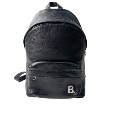 Pre-owned Balenciaga Black Leather Backpack ()